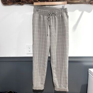 Violet and Roses Plaid Draw String Pant size 10